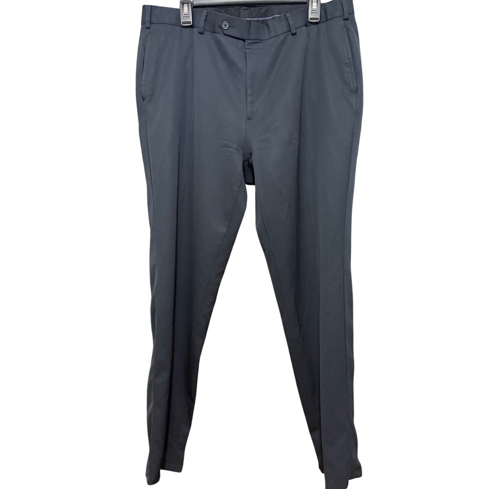 Brooks Brothers Madison Dress Pants Mens 38x30 Navy Blue Flat Front Trousers